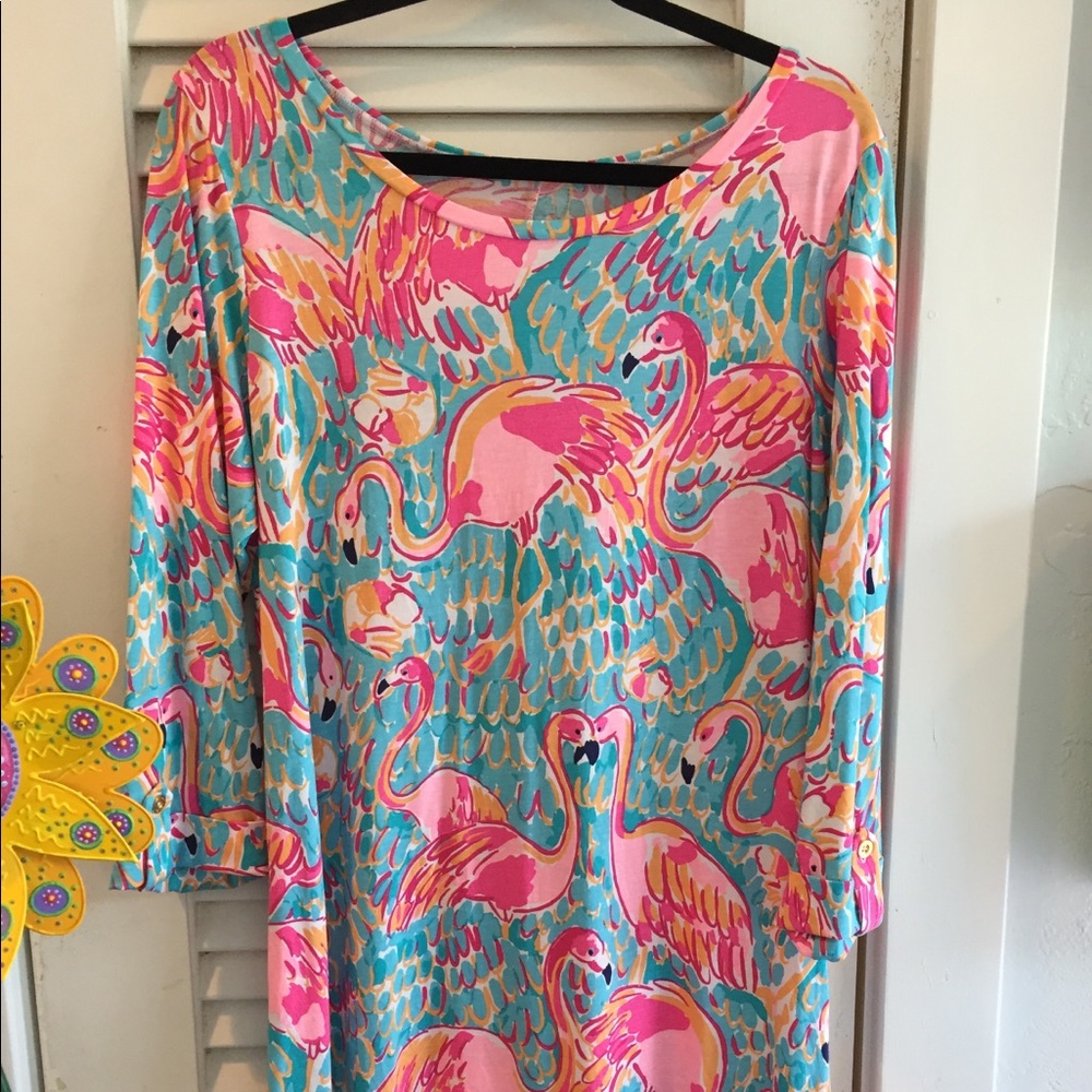 Lilly Pulitzer Linden Dress Peel and Eat, XL